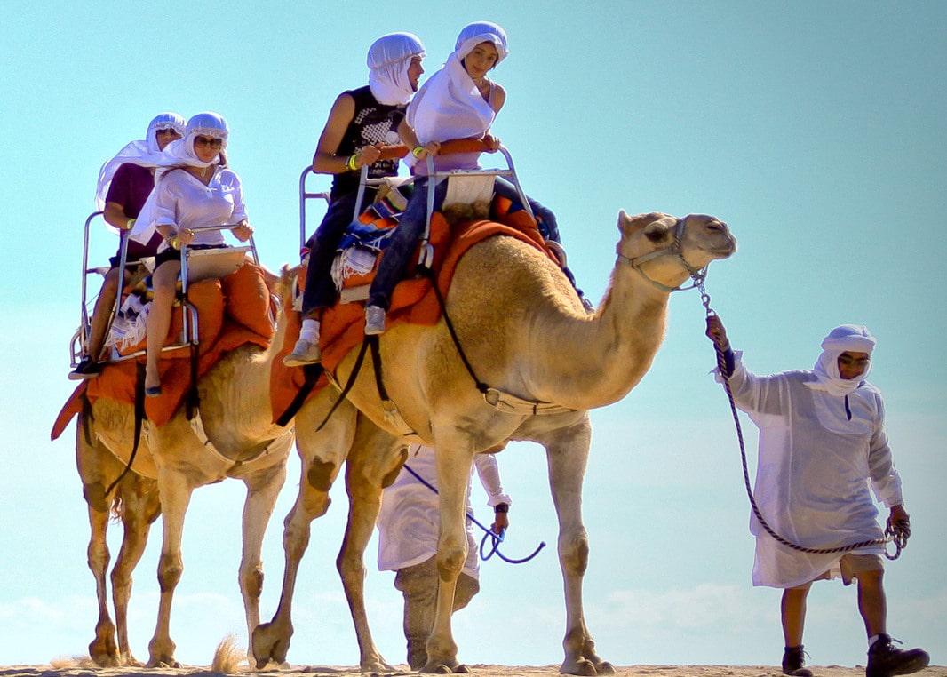 Family Vacation Camel Ride in Cabo